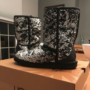 Classic Short Sequin Boot